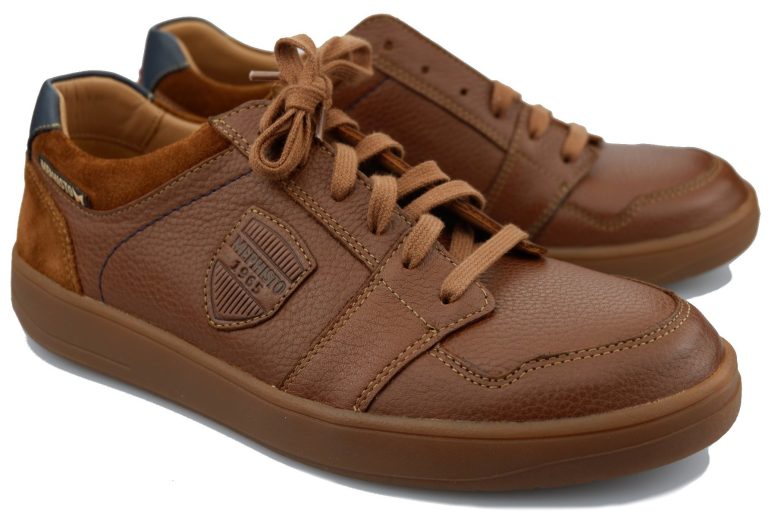 Mephisto HUGH Heren Sneaker - Hazelnoot bruin - Leer / Suede